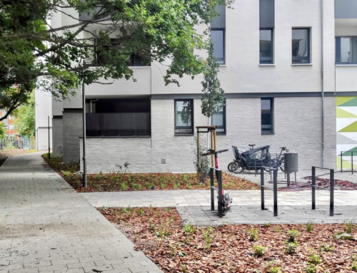 Fertigstellung der Außenanlagen: SWUP realisiert Freiraumgestaltung für DEGEWO-Wohnquartier in der „Macherei Berlin-Kreuzberg“