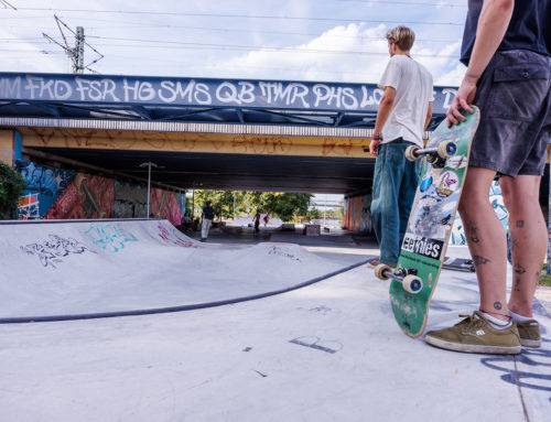 Skateanlagentest in der Grünanlage Goslarer Ufer